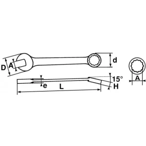 CLE MIXTE DE 5,5MM SAM OUTILLAGE – 50N5,5 luxe soldes 6